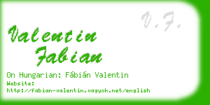 valentin fabian business card